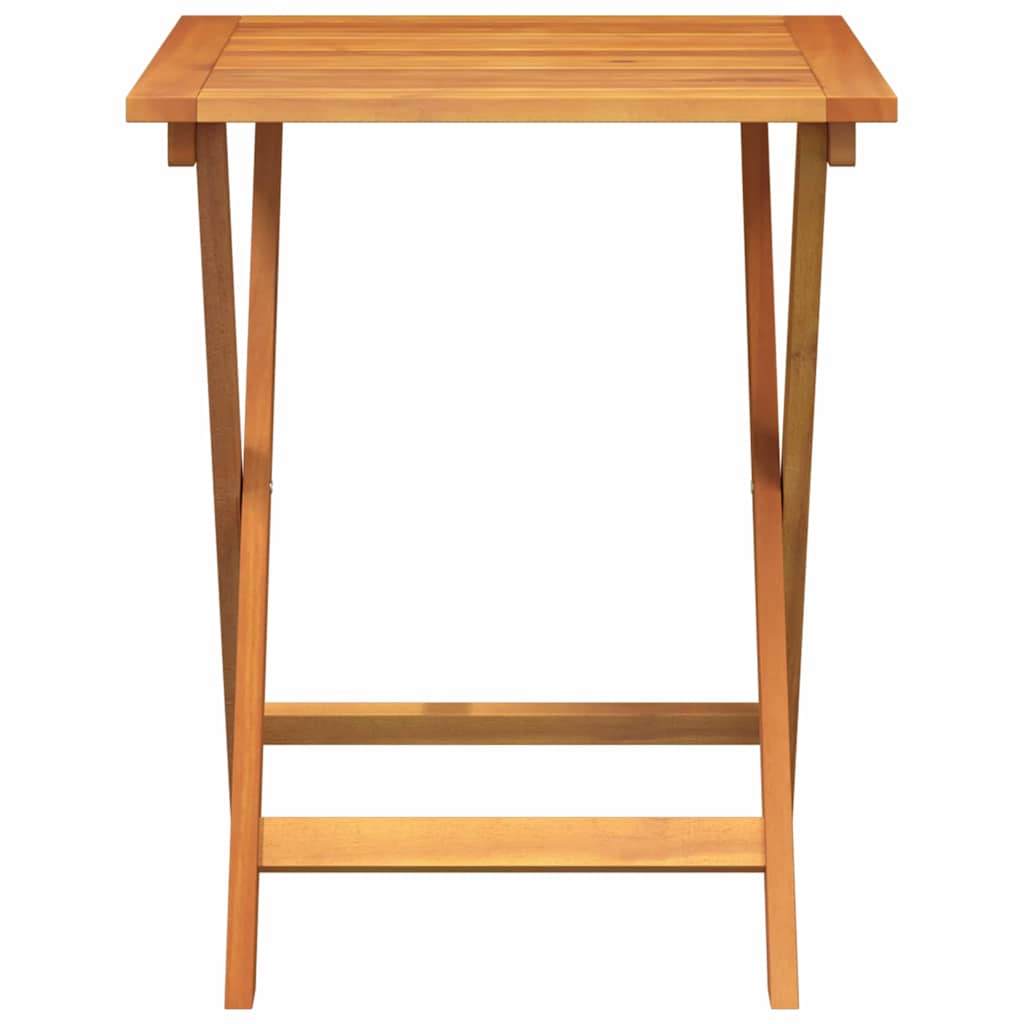 Gartentisch Natur 60 x 60 x 72 cm Massivholz Akazie