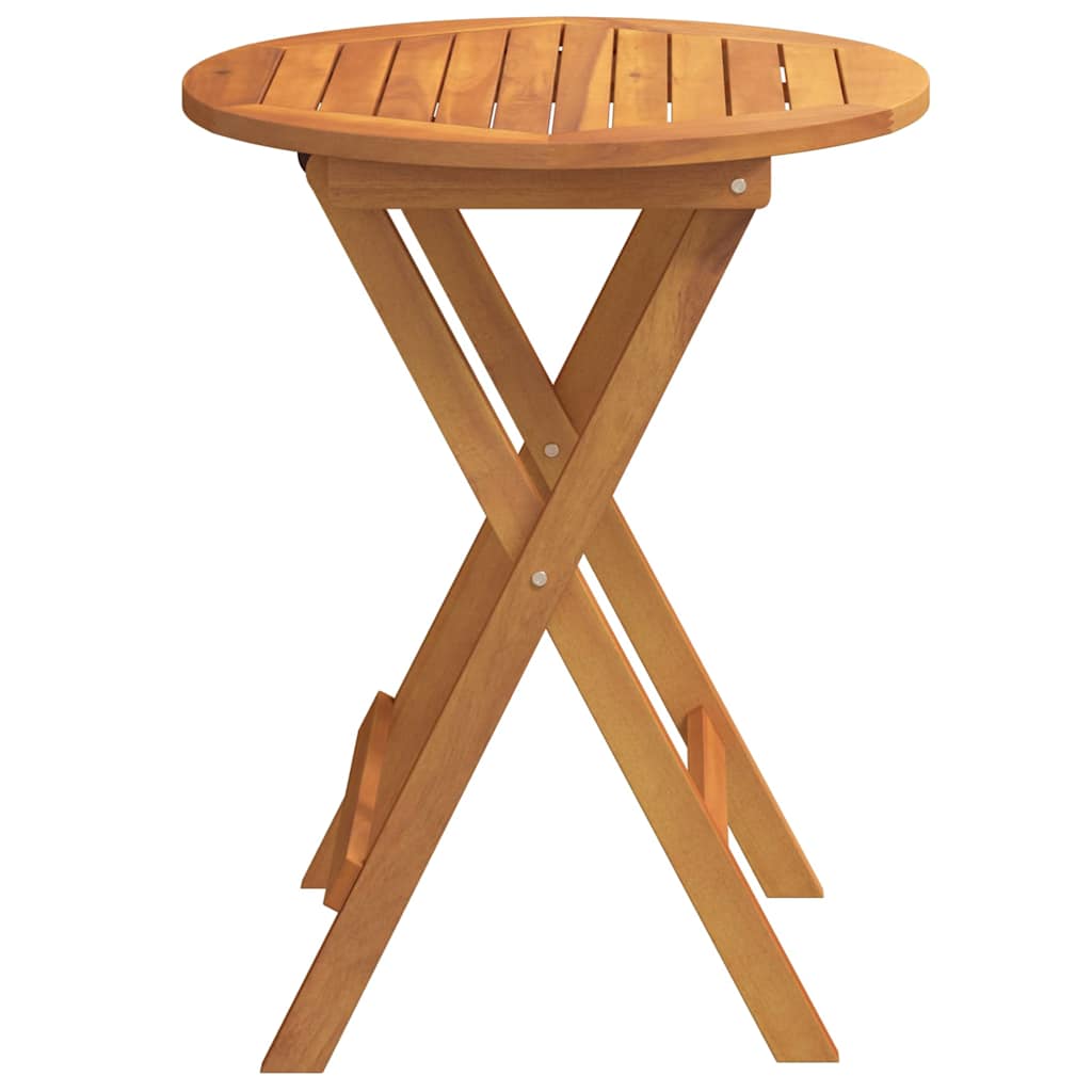 Gartentisch Natur 60 x 60 x 72 cm Massivholz Akazie
