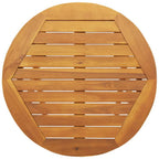 Gartentisch Natur 60 x 60 x 72 cm Massivholz Akazie