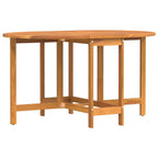 Gartentisch Braun 110 x 60 x 72 cm Massivholz Akazie