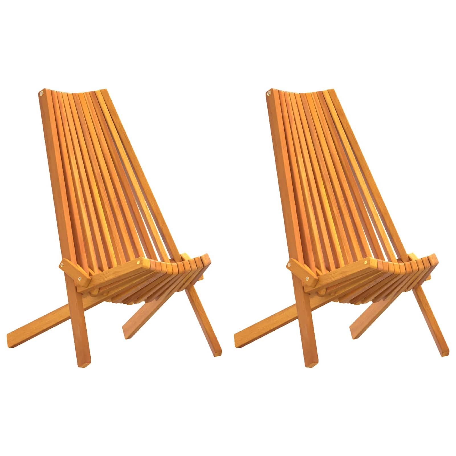 Stuhl 2 pcs Braun 69 x 56 x 84 cm Massivholz Akazie