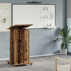 Podium mit Schubladen Altholz 55 x 55 x 107 cm Holzwerkstoff