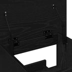 Podium Schwarz Eichen-Optik 55 x 55 x 107 cm Holzwerkstoff