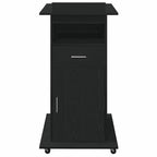 Podium Schwarz Eichen-Optik 55 x 55 x 107 cm Holzwerkstoff