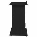 Podium Schwarz Eichen-Optik 55 x 55 x 107 cm Holzwerkstoff