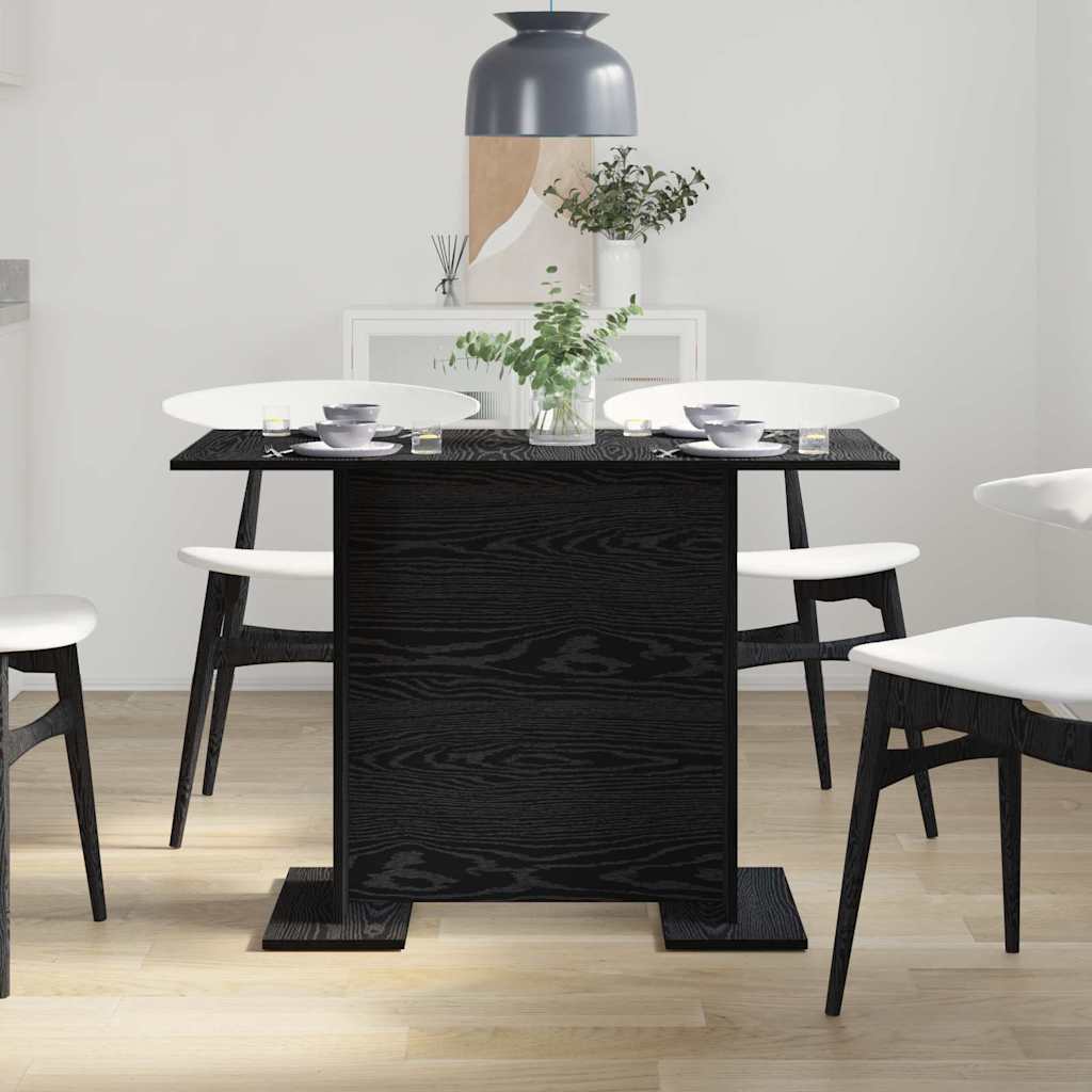 Esstisch Schwarz Eichen-Optik 110 x 60 x 75 cm Holzwerkstoff