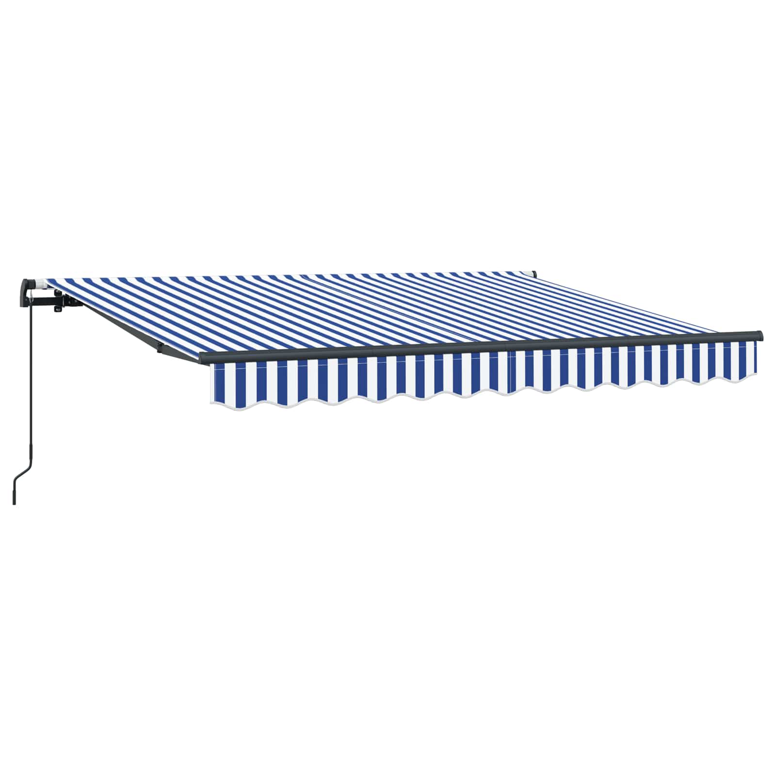 Einziehbare Markise Blau 250 x 200 cm Stoff