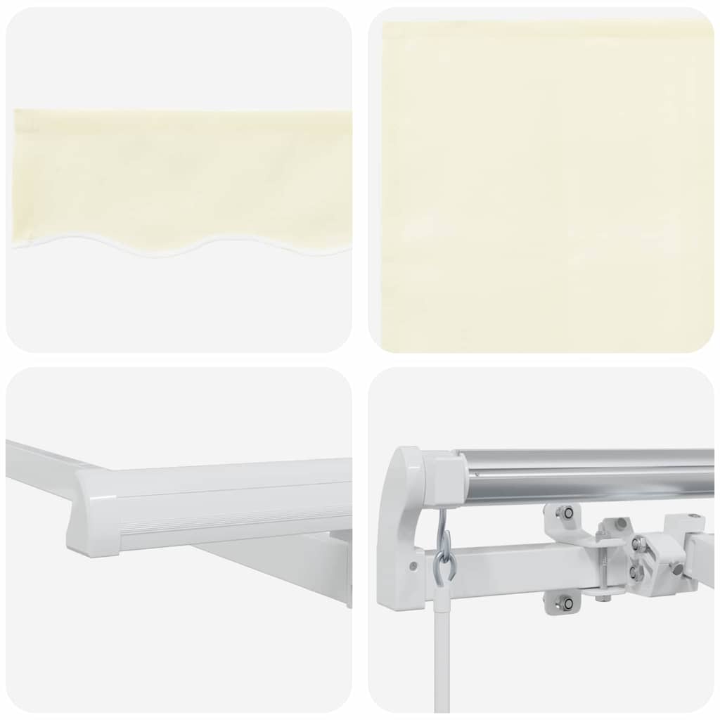 Einziehbare Markise Creme 250 x 200 cm Stoff