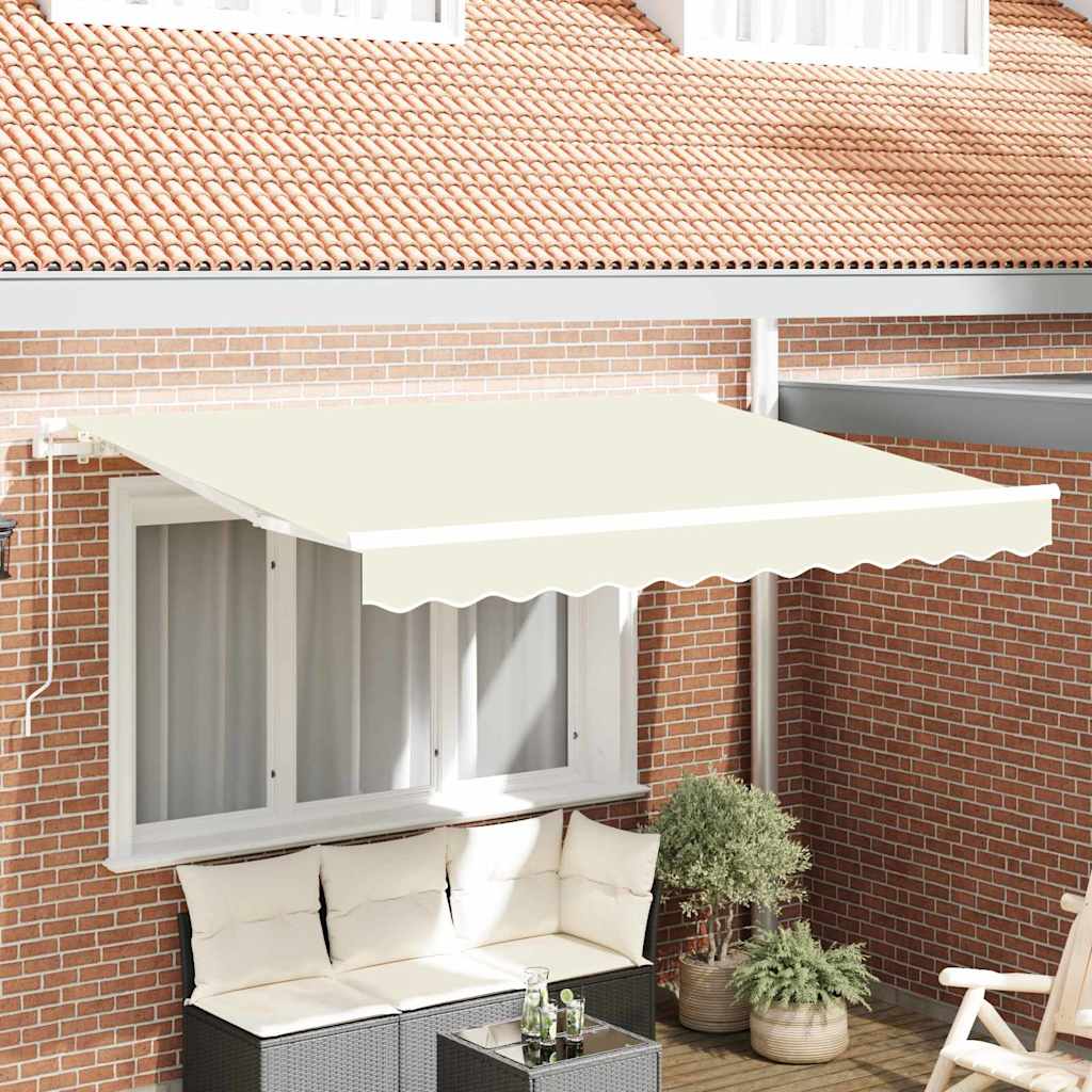 Einziehbare Markise Creme 250 x 200 cm Stoff