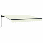 Einziehbare Markise Creme 250 x 200 cm Stoff