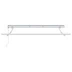 Einziehbare Markise Bordeauxrot 250 x 200 cm Stoff