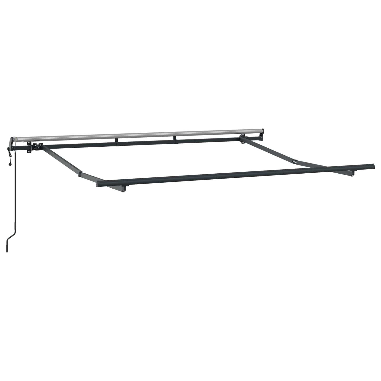 Einziehbare Markise Braun 250 x 200 cm Stoff