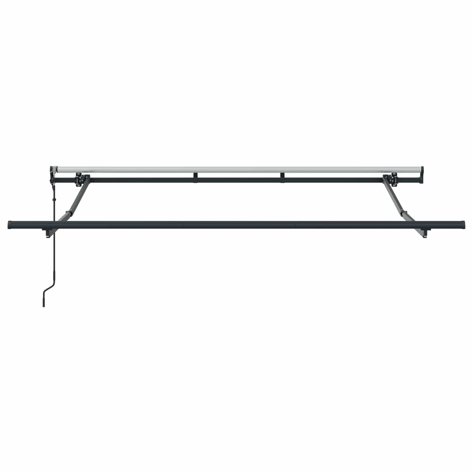 Einziehbare Markise Braun 250 x 200 cm Stoff