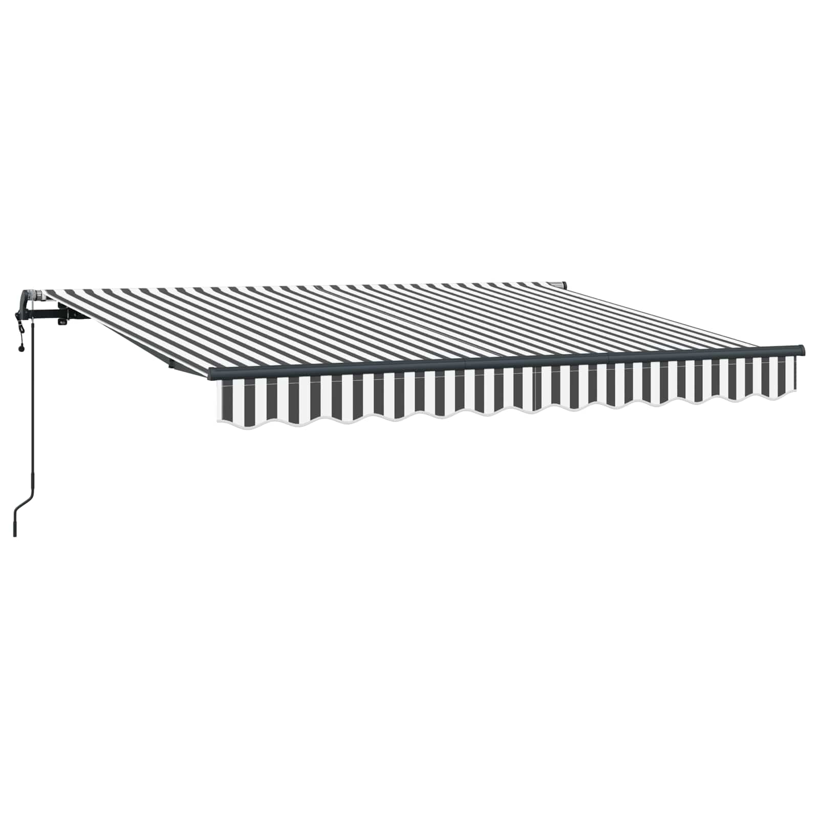Einziehbare Markise Anthrazit 250 x 200 cm Stoff