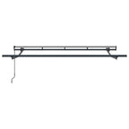Einziehbare Markise Hellgrau 250 x 200 cm Stoff