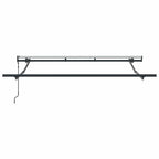 Einziehbare Markise Hellgrau 250 x 200 cm Stoff
