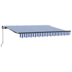 Einziehbare Markise Blau 300 x 200 cm Stoff