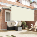 Einziehbare Markise Creme 300 x 200 cm Polyester und Aluminium