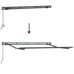 Einziehbare Markise Creme 300 x 200 cm Polyester und Aluminium
