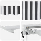 Markisenrahmen Anthrazit und Weiß 300 x 200 cm