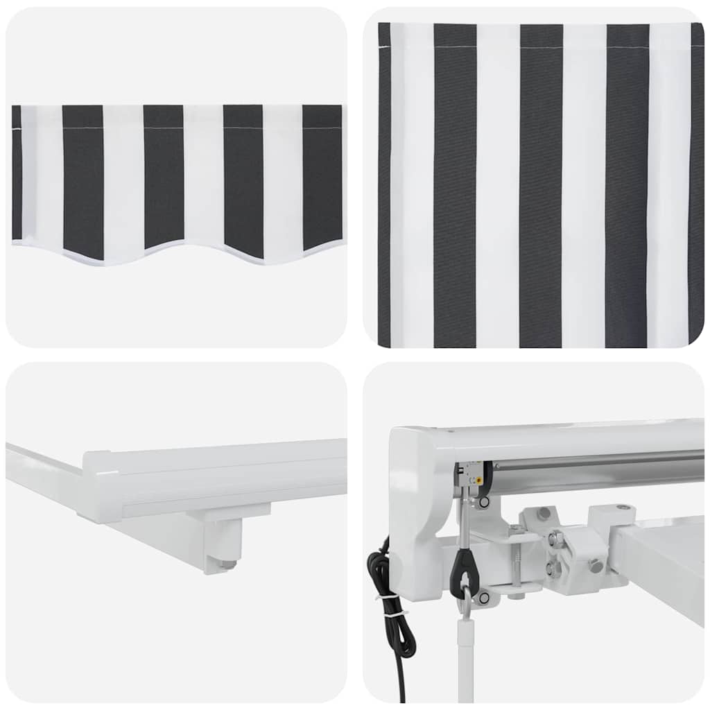 Markisenrahmen Anthrazit und Weiß 300 x 200 cm