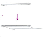 Einziehbare Markise Anthrazit 300 x 200 cm Stoff