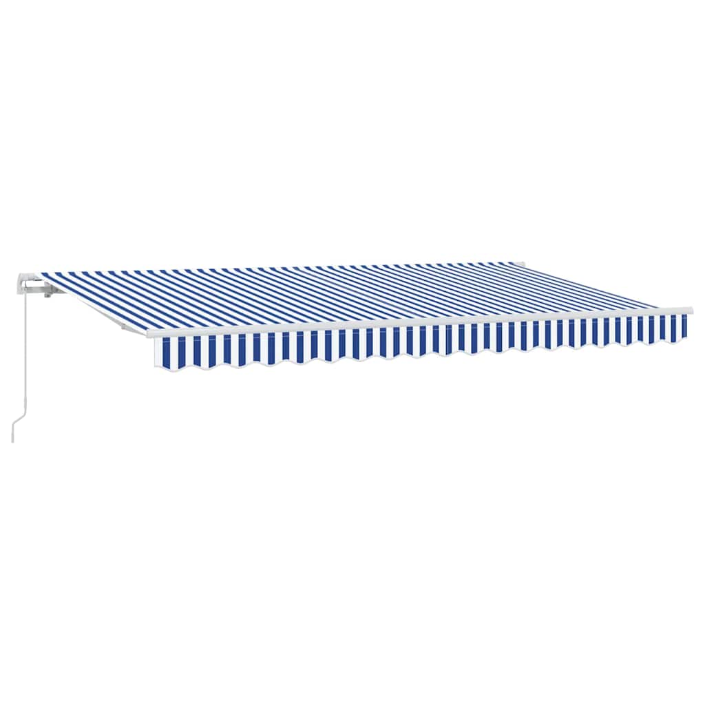 Einziehbare Markise Blau 350 x 200 cm Stoff