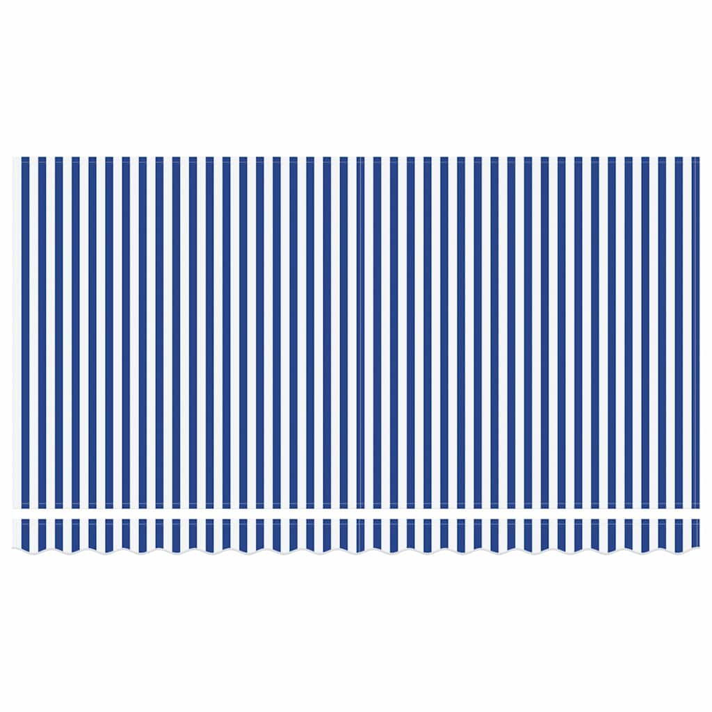 Einziehbare Markise Blau 350 x 200 cm Stoff