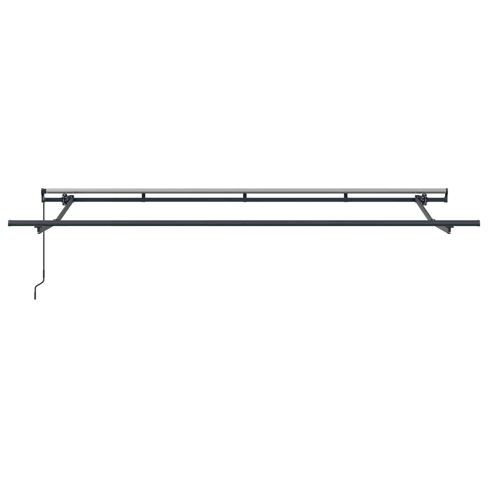 Einziehbare Markise Blau 350 x 200 cm Stoff