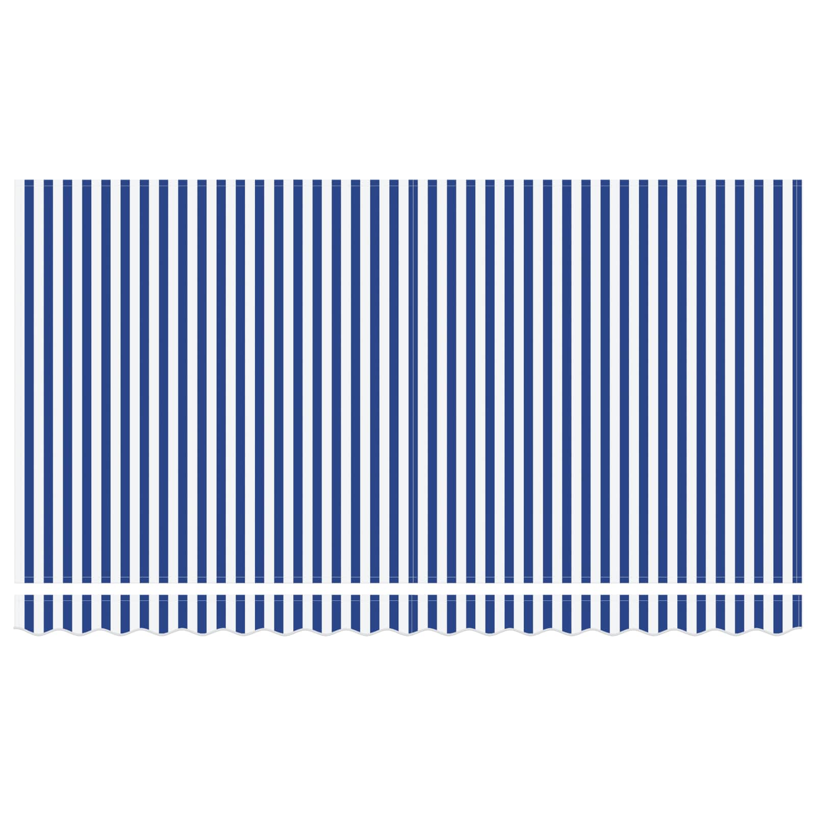 Einziehbare Markise Blau 350 x 200 cm Stoff