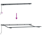 Einziehbare Markise Creme 350 x 200 cm Stoff