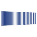 Einziehbare Markise Blau und Weiß 350 x 200 cm
