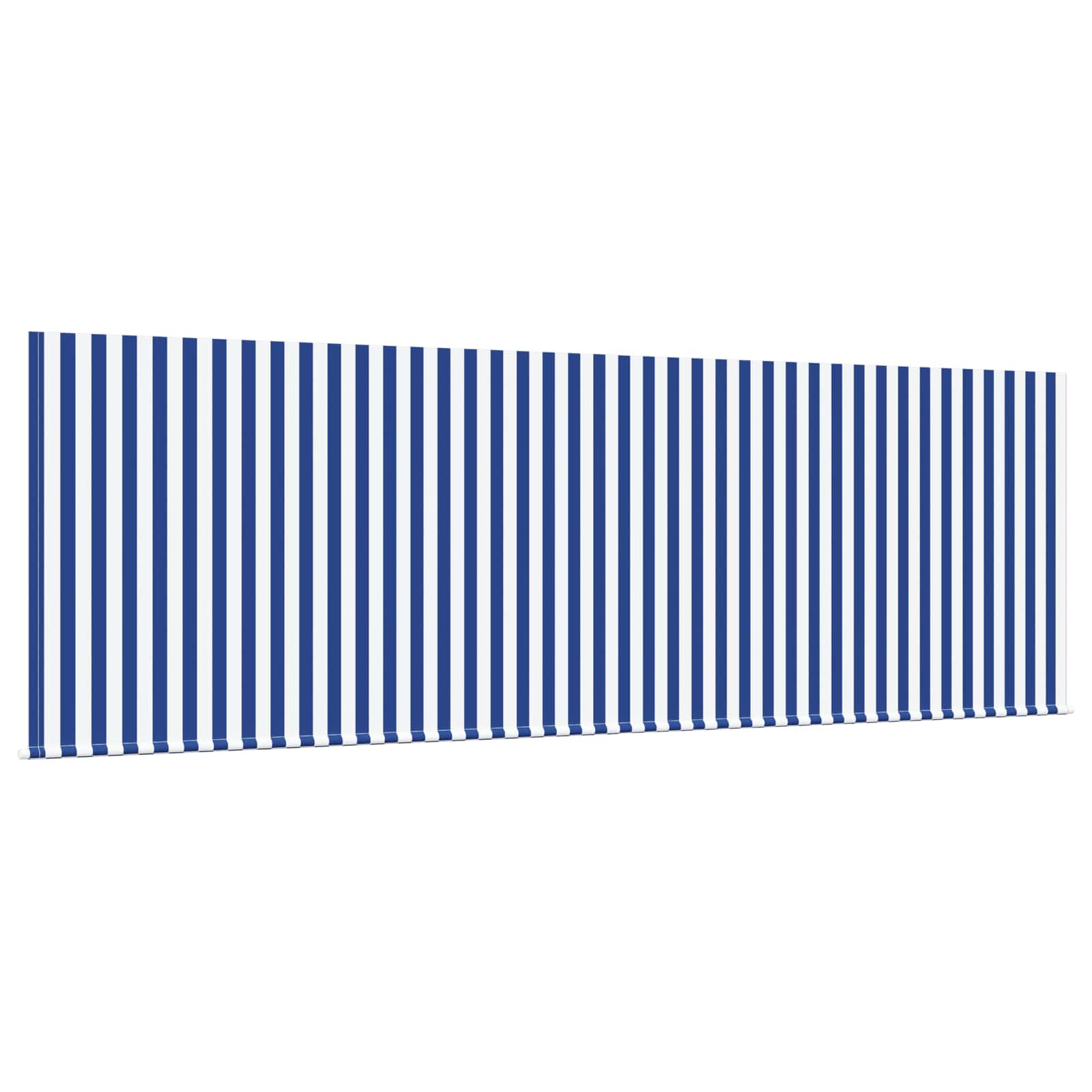 Einziehbare Markise Blau und Weiß 350 x 200 cm