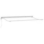 Einziehbare Markise Creme 350 x 200 cm Polyester und Aluminium