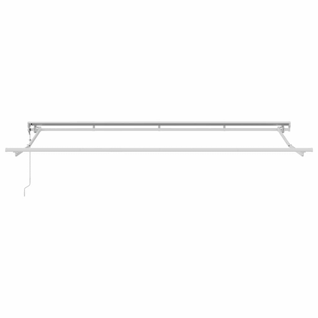 Einziehbare Markise Creme 350 x 200 cm Polyester und Aluminium