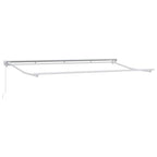 Einziehbare Markise Creme 350 x 200 cm Polyester und Aluminium