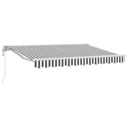 Markisenrahmen Anthrazit und Weiß 350 x 200 cm