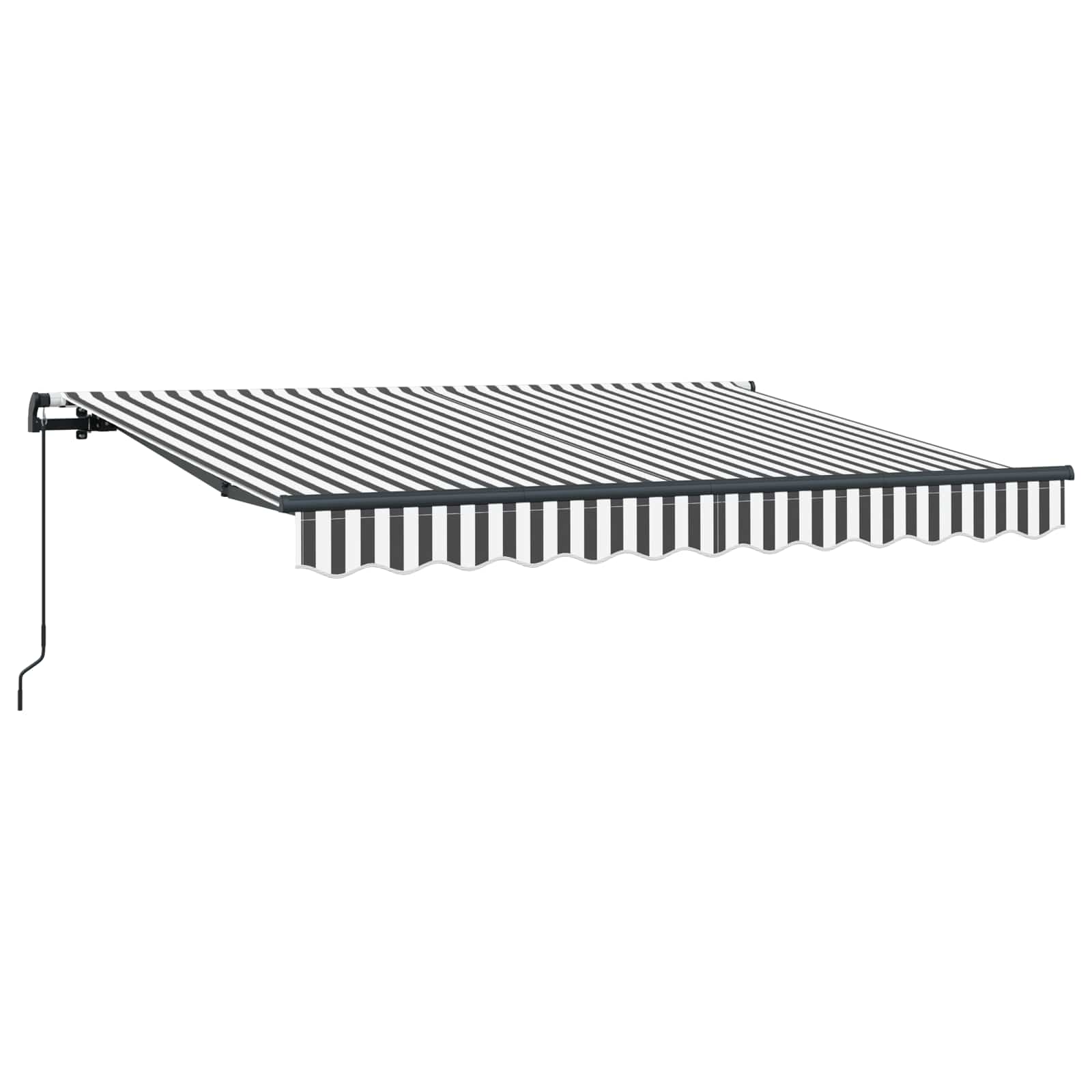 Einziehbare Markise Anthrazit 350 x 200 cm Stoff