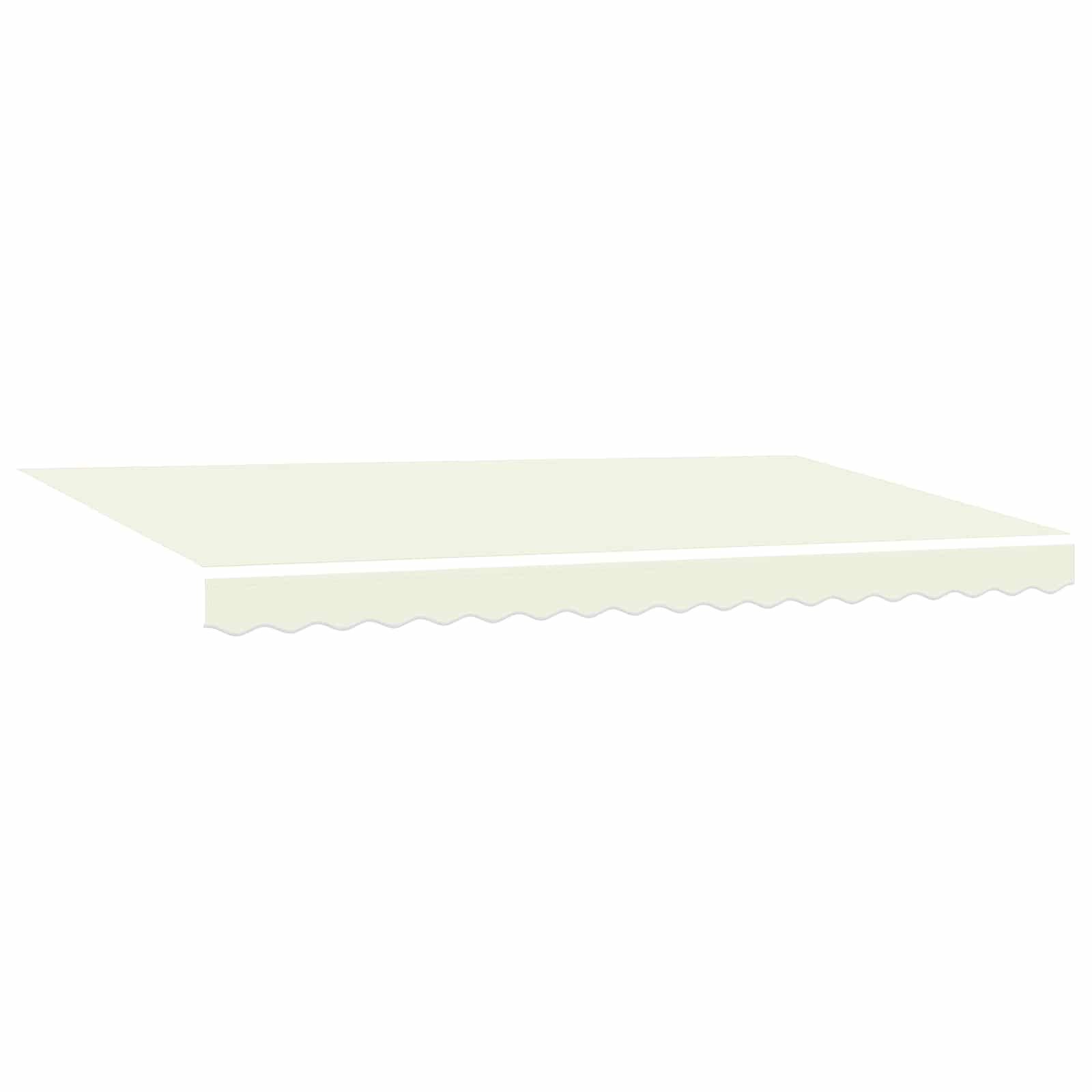 Einziehbare Markise Creme 400 x 200 cm Stoff