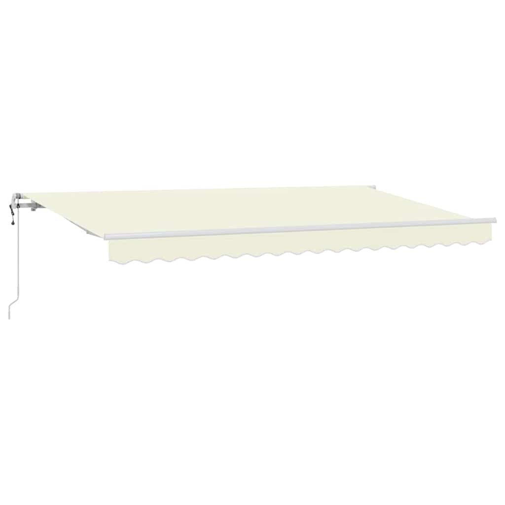 Einziehbare Markise Creme 400 x 200 cm Stoff