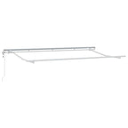 Einziehbare Markise Creme 400 x 200 cm Polyester und Aluminium
