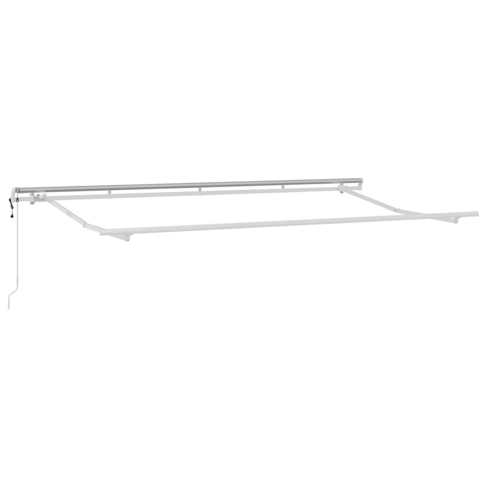 Einziehbare Markise Creme 400 x 200 cm Polyester und Aluminium