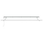 Einziehbare Markise Creme 400 x 200 cm Polyester und Aluminium