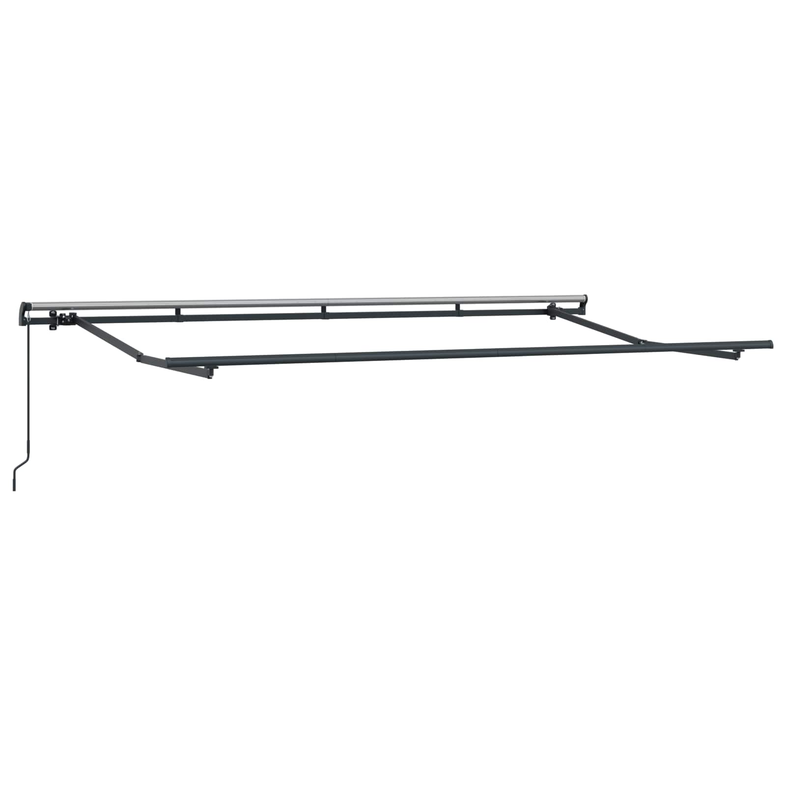 Einziehbare Markise Anthrazit 400 x 200 cm Stoff