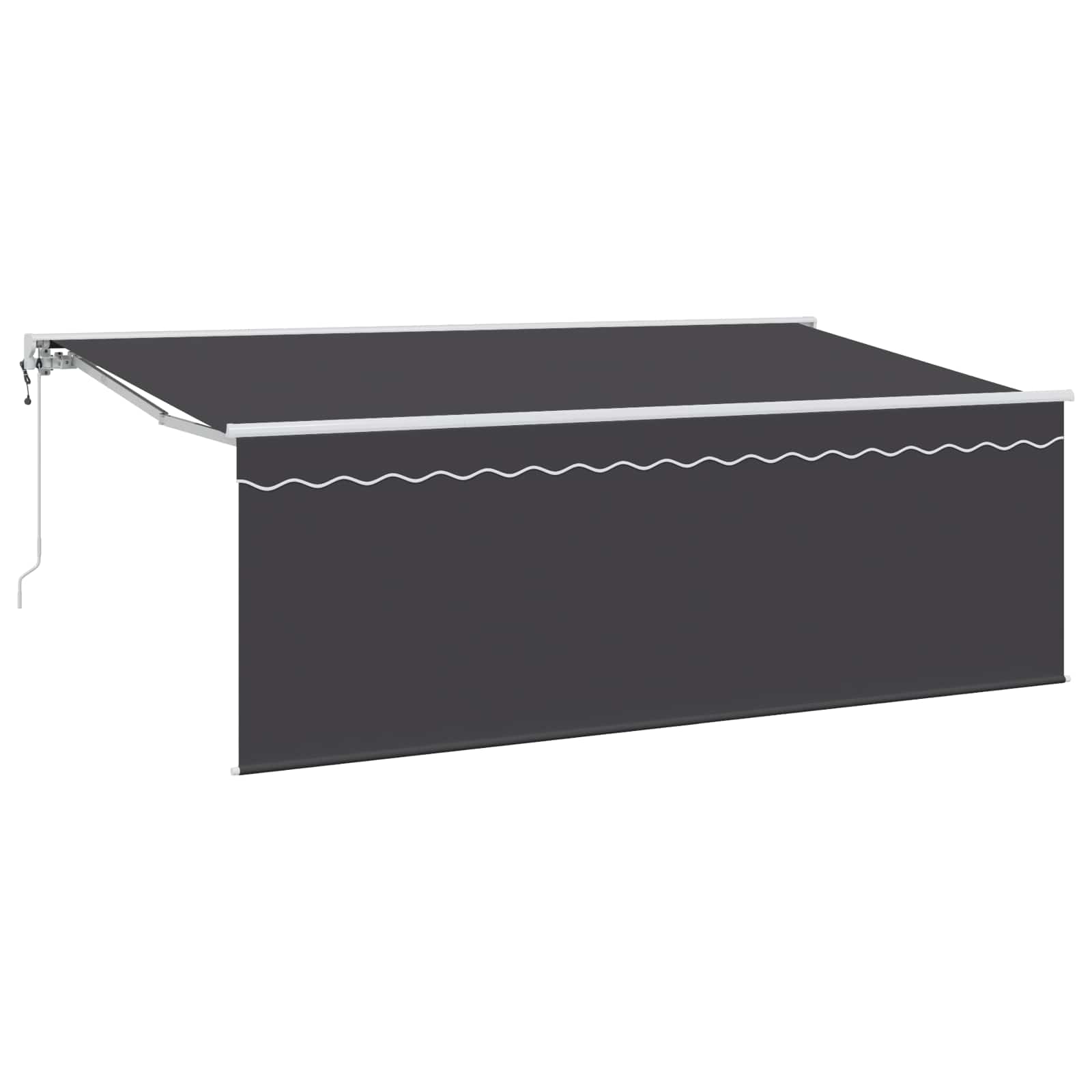Einziehbare Markise Anthrazit 400 x 200 cm
