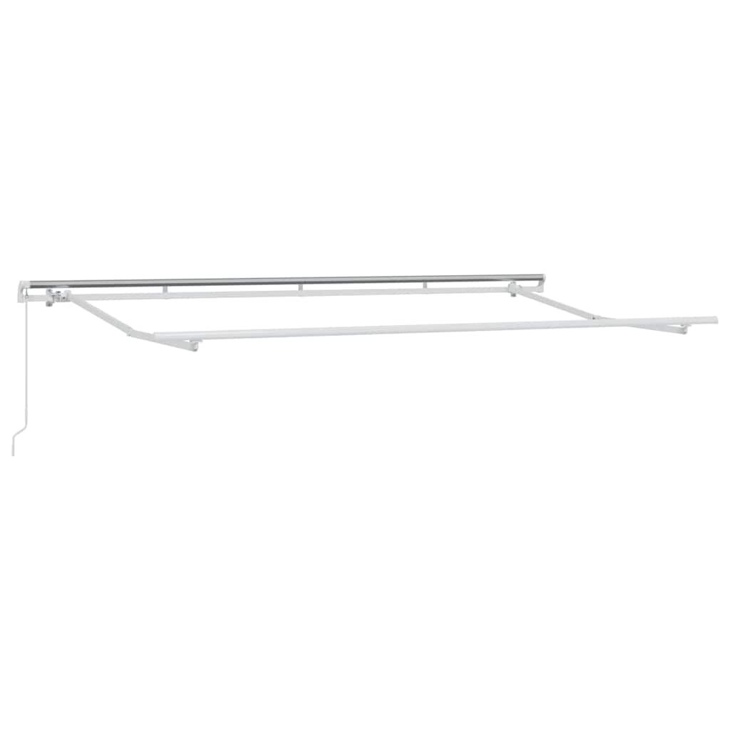 Einziehbare Markise Anthrazit 400 x 200 cm Stoff