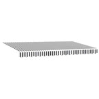 Einziehbare Markise Anthrazit 400 x 200 cm Stoff