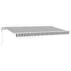 Einziehbare Markise Anthrazit 400 x 200 cm Stoff