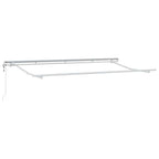 Einziehbare Markise Anthrazit 400 x 200 cm Stoff