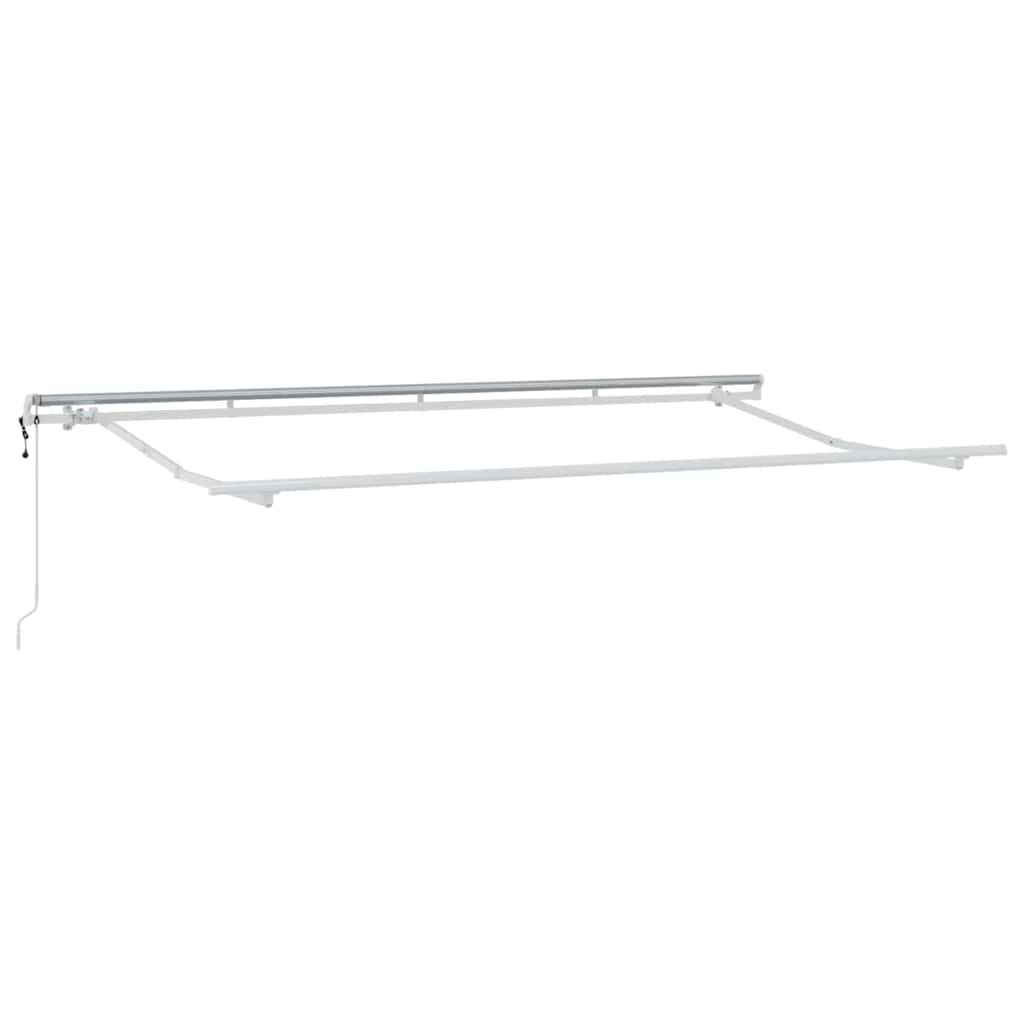 Einziehbare Markise Anthrazit 400 x 200 cm Stoff
